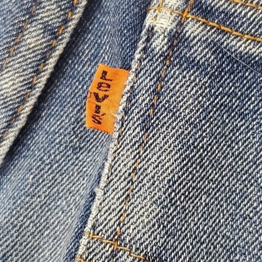 Levi’s 70’s Vintage 573 Orange Tab High Rise Jeans Size W29 L34 - Picture 6 of 16